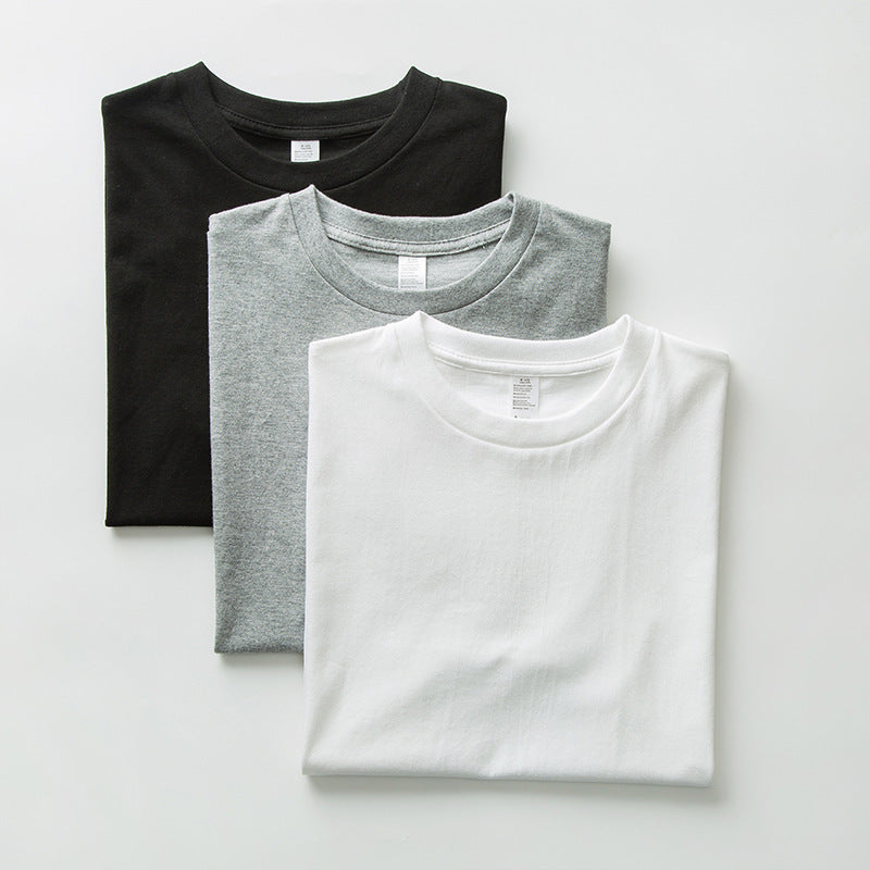 Heavy Industry White Cotton Small Neckline T-Shirt