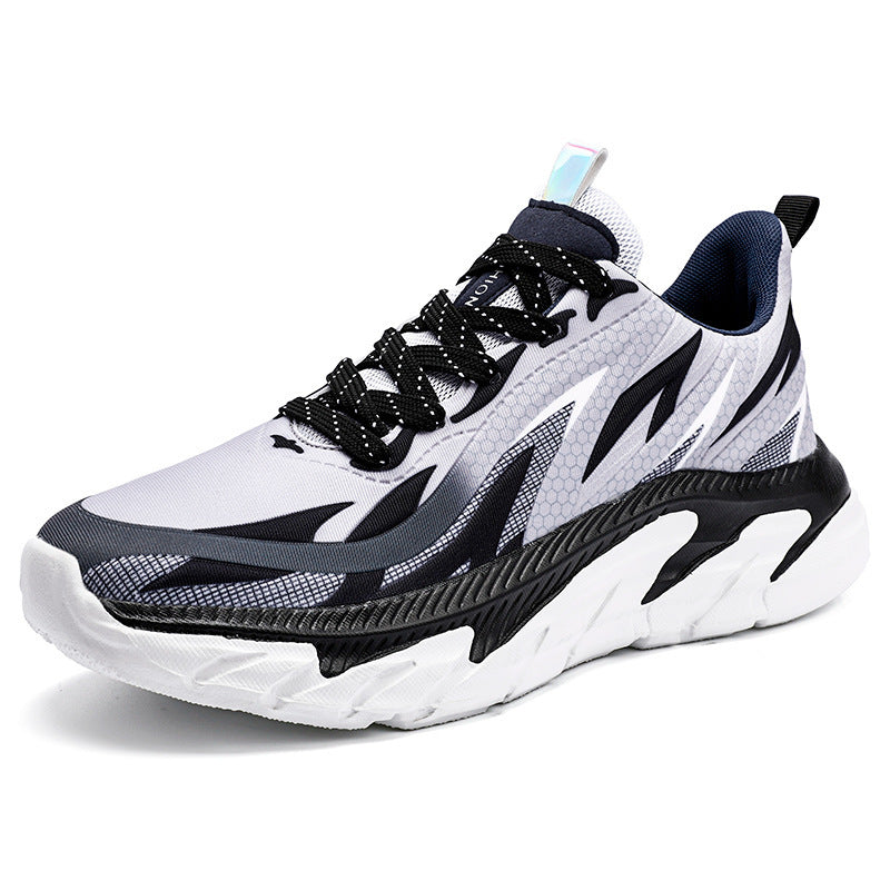 Men's Korean Style Breathable Mesh Lace-Up Shoes Flat Heel