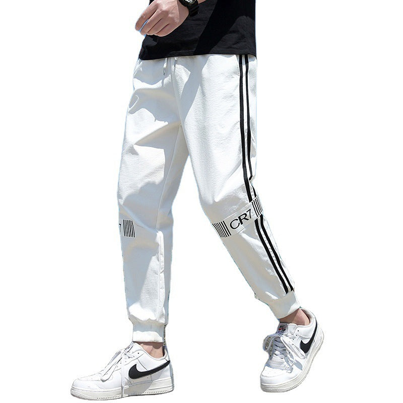 Men's Spring Mid-Waist Cropped Leisure Pants