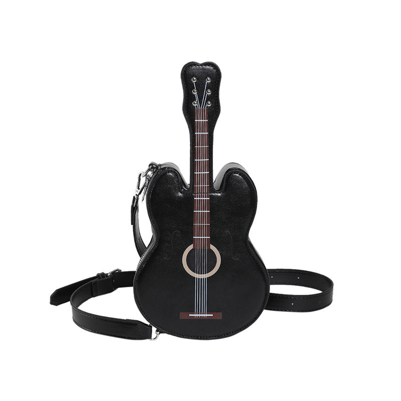 Guitar Chest Bag Crossbody Shoulder Bag for Women 16x21x5cm PU Medium Hard