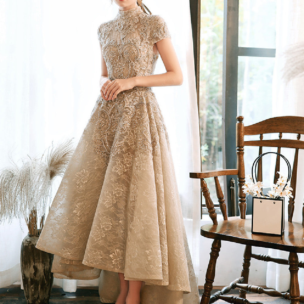 Robe de Fiançailles Style Coréen Taille Mi-Haute Élégante