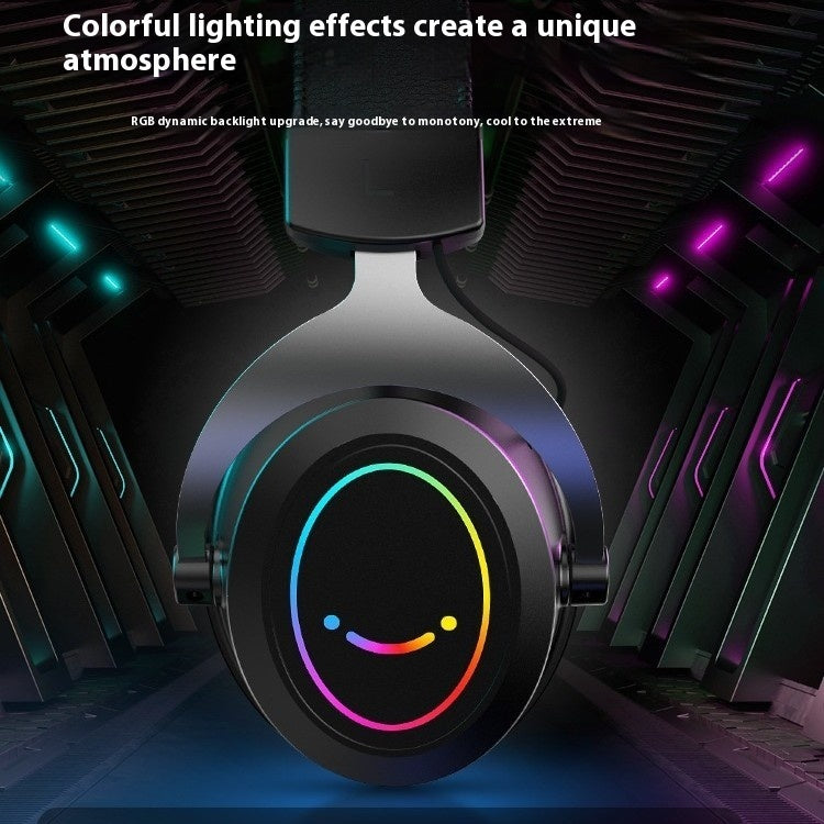 Casque de jeu filaire noir avec son 4D pour l'e-sport