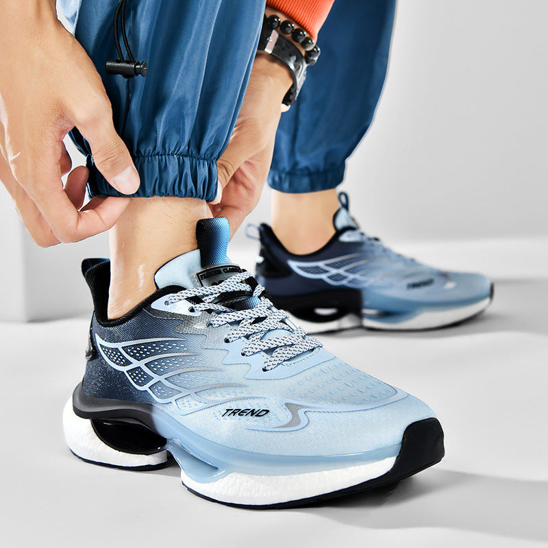 Men's Lightweight Breathable Outdoor Running Shoes Black & Blue