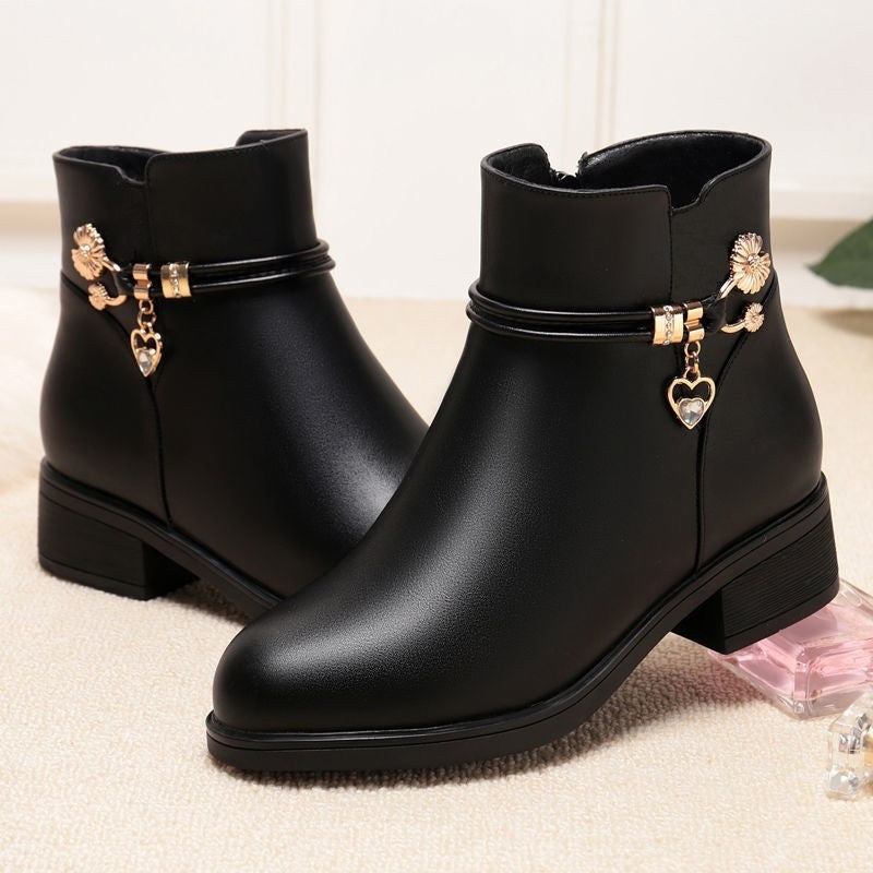 Martin Boots Black Anti-Slip Comfortable Low Top