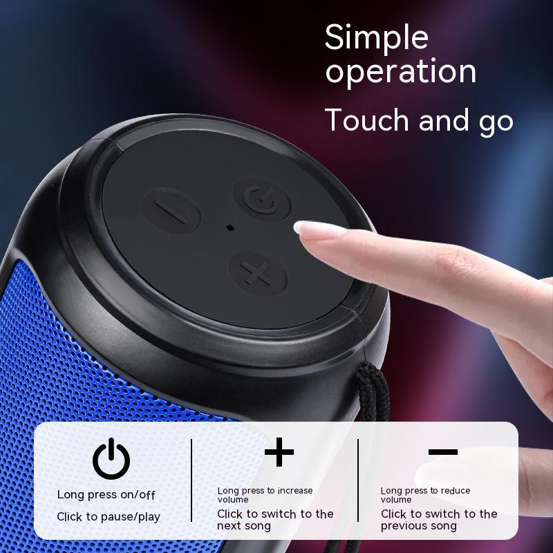 Haut-parleur Bluetooth portable avec caisson de basses à diaphragme et son grave profond