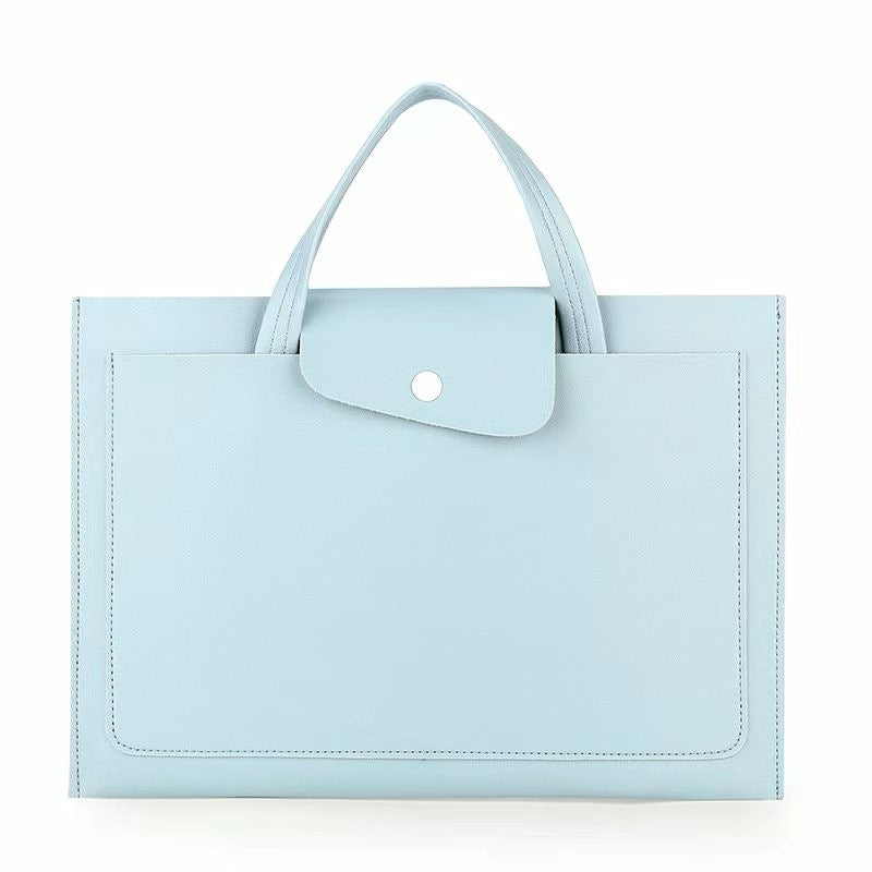 Business Leisure Laptop Bag PU with Plush Lining 36x25cm