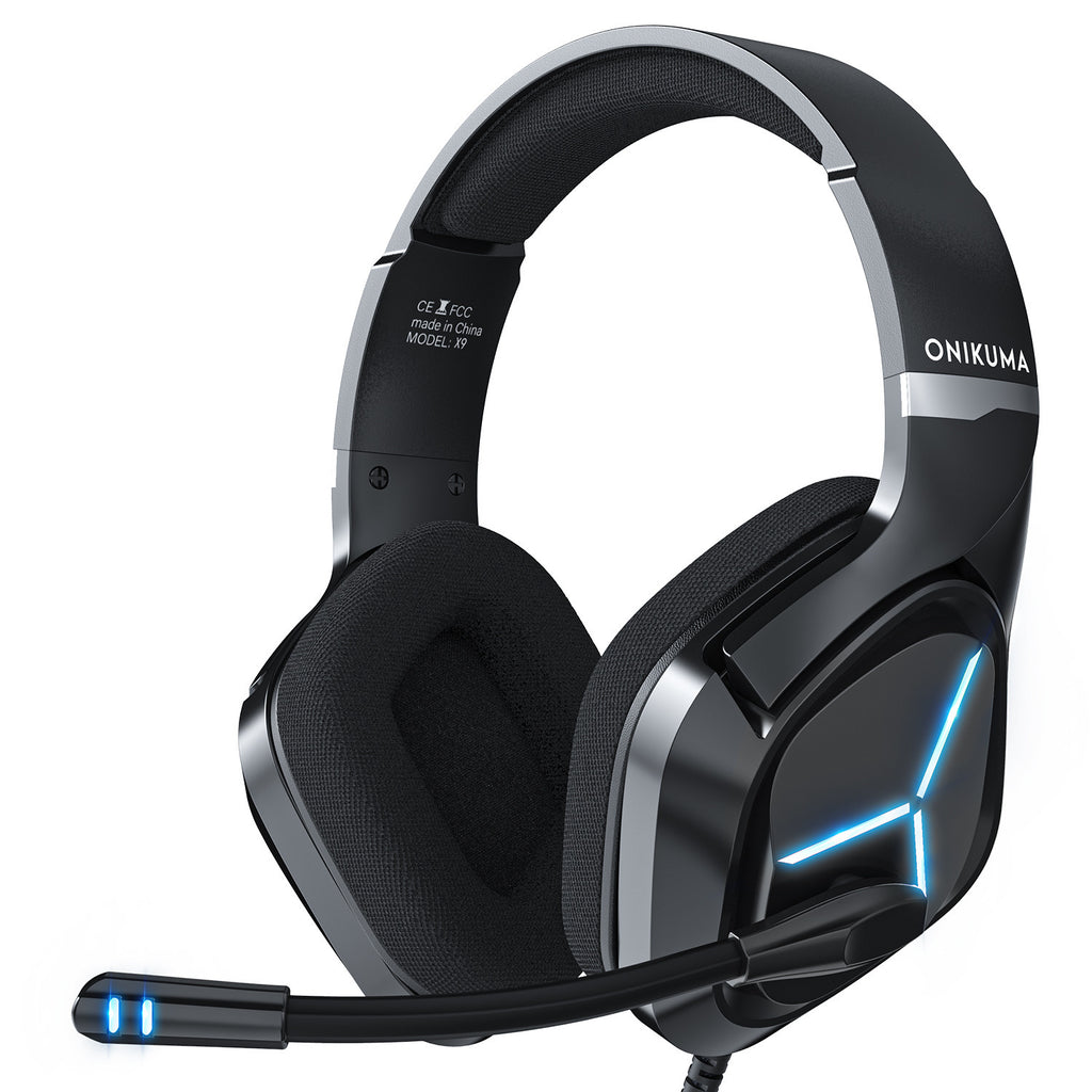 Black Head Mounted Gaming Headset for PS4 with 3.5mm Plug