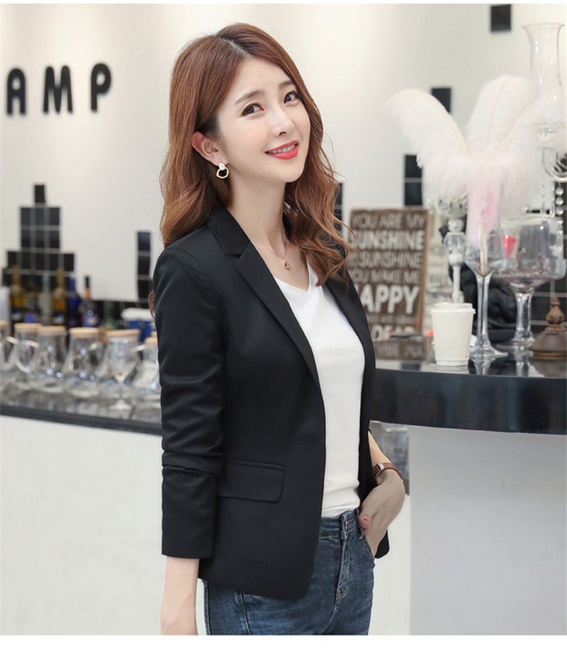 Ladies Slim Western-Style Casual Student Suit Jacket
