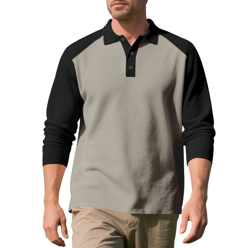 Golf Lapel Long-Sleeve Bottoming Shirt