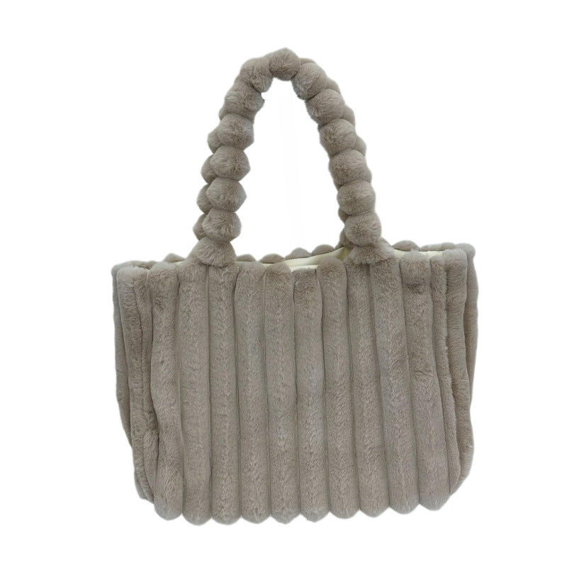 Women's Plush Fur Crossbody Bag - All-Matching Colors
