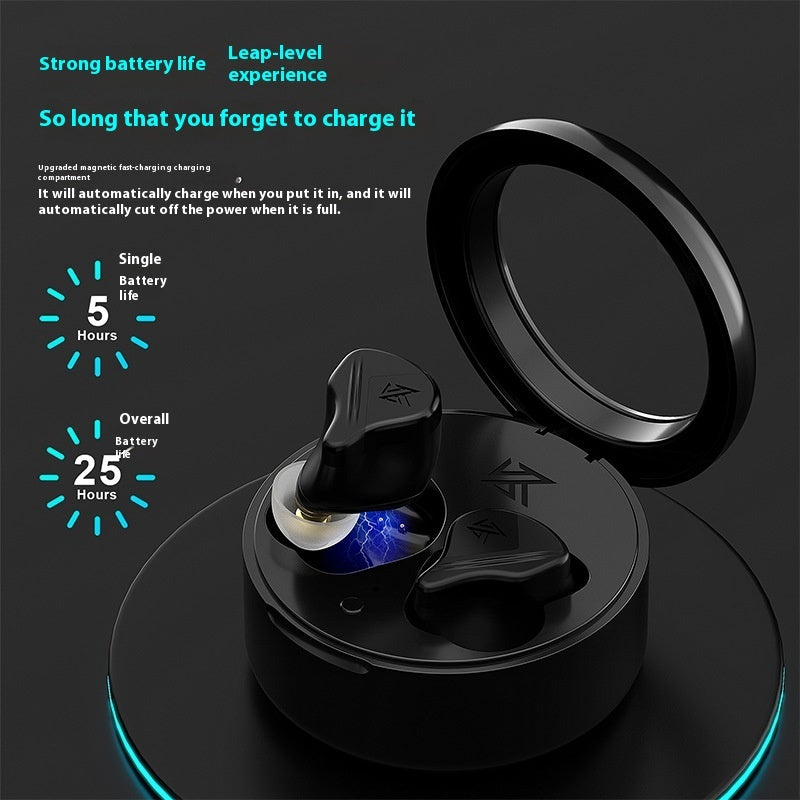 Black Long Endurance Low Latency Gaming HiFi Bluetooth Headset