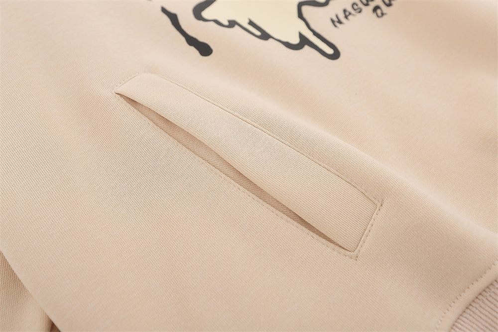 Sweat à Capuche en Coton avec Lettres Graffiti et Imprimé en Relief pour Homme, Coloris Noir, Rouge Rosé, Kaki