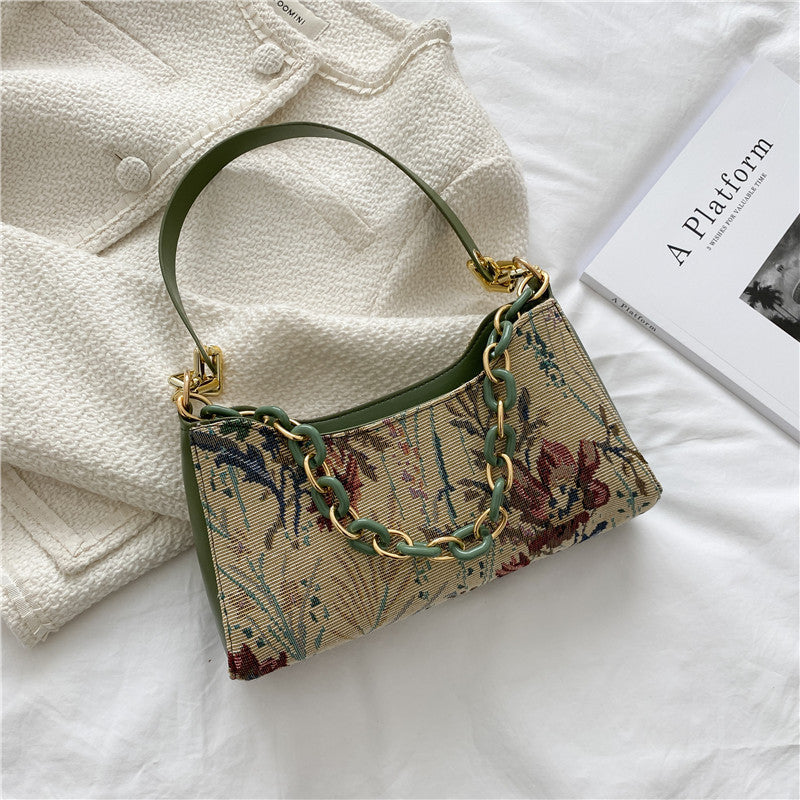 Fashion Simple Baguette Shoulder Bag for Armpit Carrying