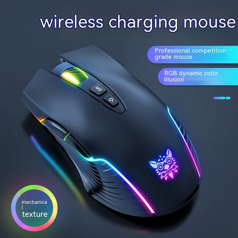 USB Charging Luminous 24g Wireless Gaming Mouse Bluetooth