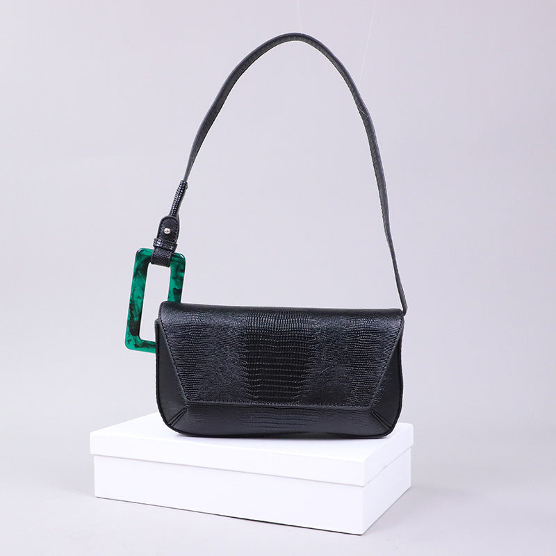 Sac à bandoulière en PU 26CM pour femme de niche française