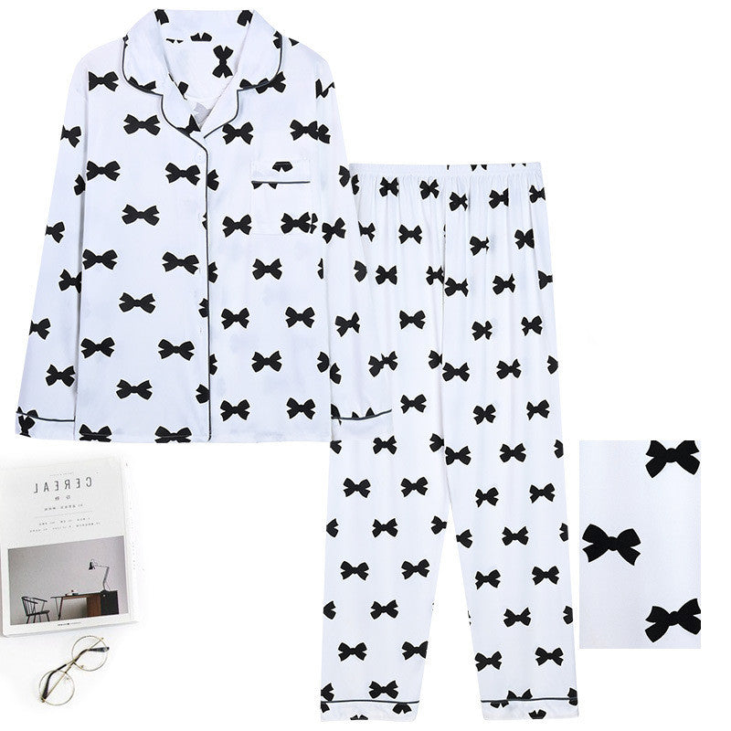 Ensemble de pyjama pour femme grande taille avec cardigan à revers et manches longues