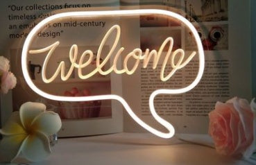 LED Neon Light with Acrylic Back Panel USB Powered Room Night Decoration