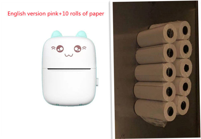 Mini Portable Pocket Printer USB Thermal Paper Student Wrong Question Machine