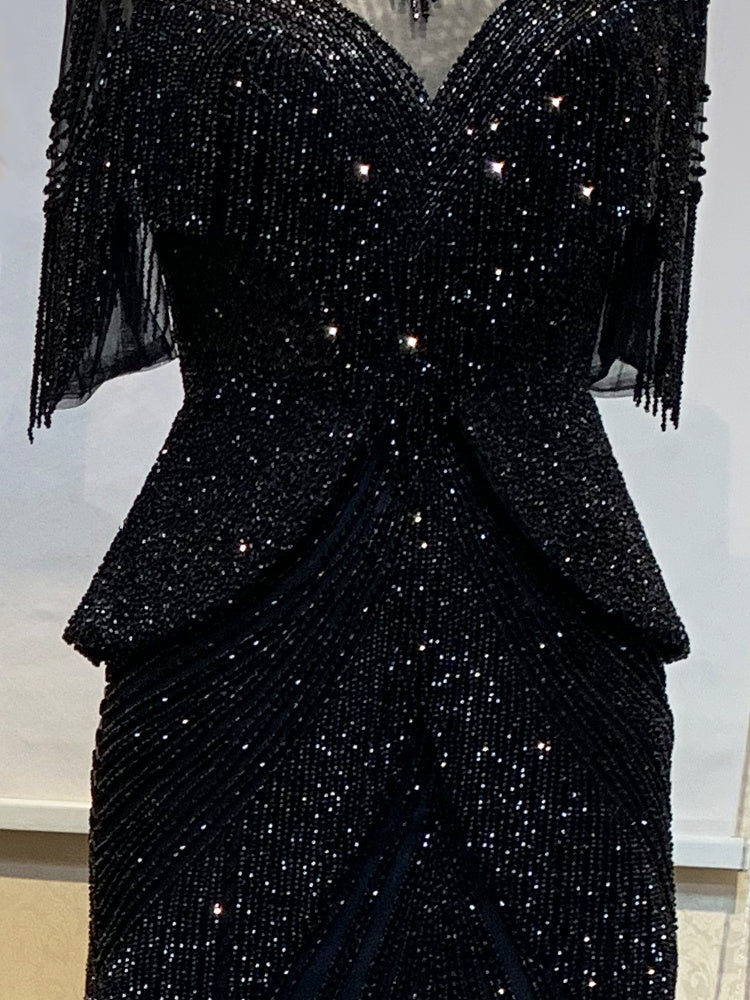 Robe de soirée sirène pour femmes, élégante, pour banquet