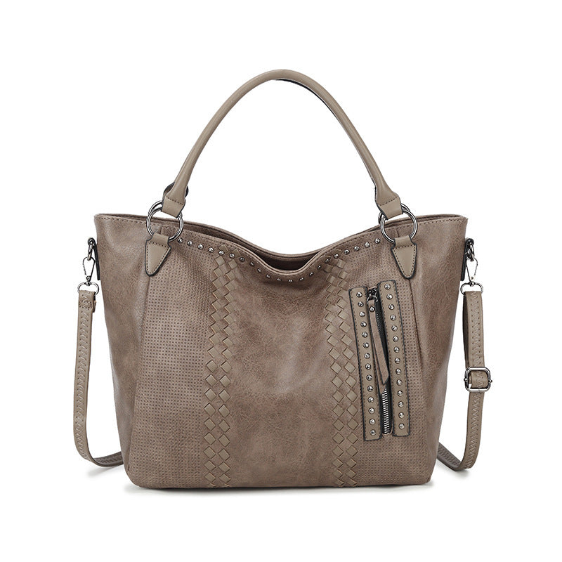 Ladies Trendy Large PU One Shoulder Crossbody Tote Bag