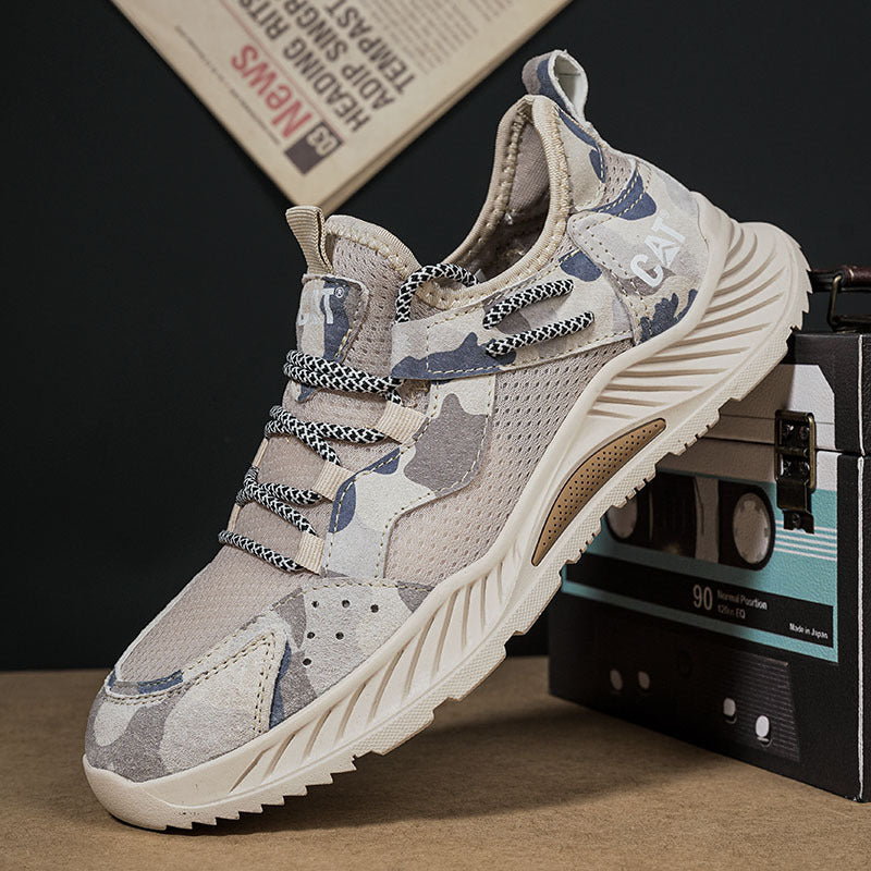 Men's Breathable Leather Casual Hiking Shoes Cross-Border Quality