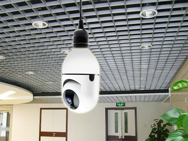 Caméra intelligente sans fil WIFI 1080P à tête rotative pour la surveillance de sécurité à domicile