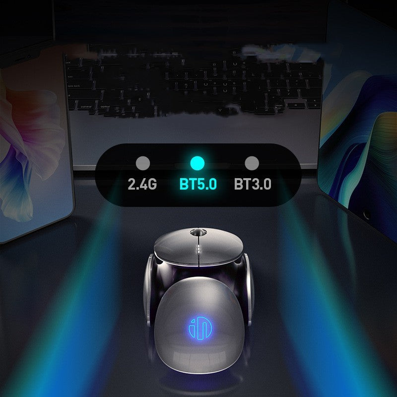 Bluetooth Wireless Three-Mode Mute Mouse USB Laptop Compatible