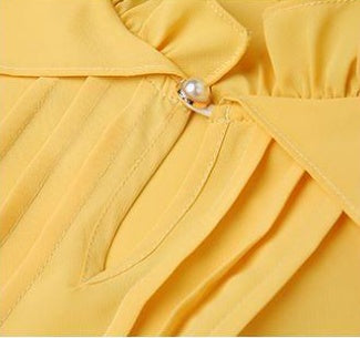 Two-Piece Women's Cotton Shirt with Beading in Light Mature Style