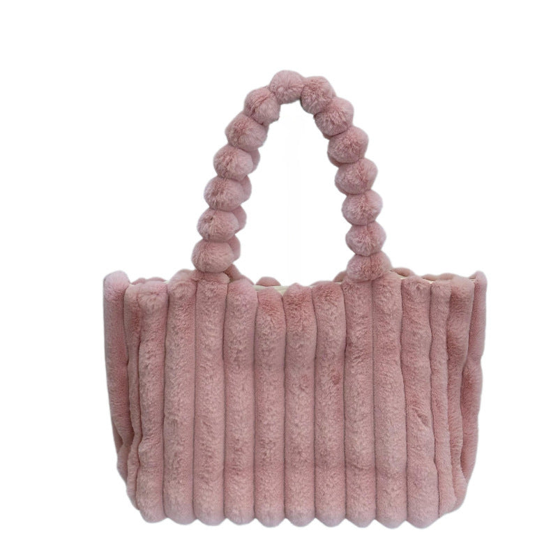 Women's Plush Fur Crossbody Bag - All-Matching Colors