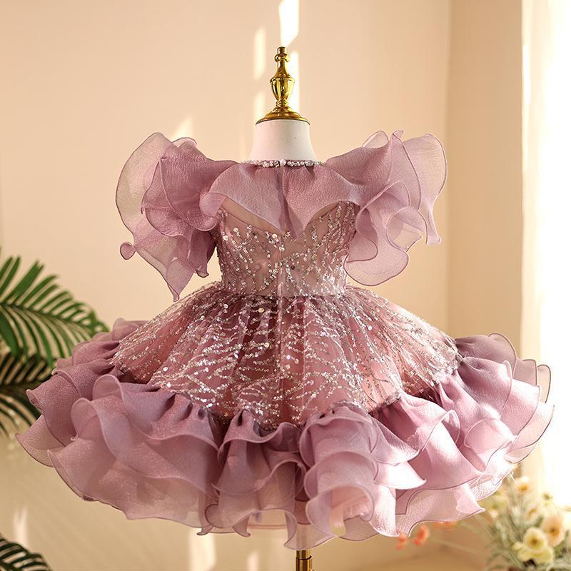 Girls High-Grade Birthday Pettiskirt Dress