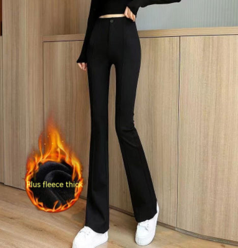 Pantalon de costume moulant en spandex pour femme, noir, marron, passe-partout
