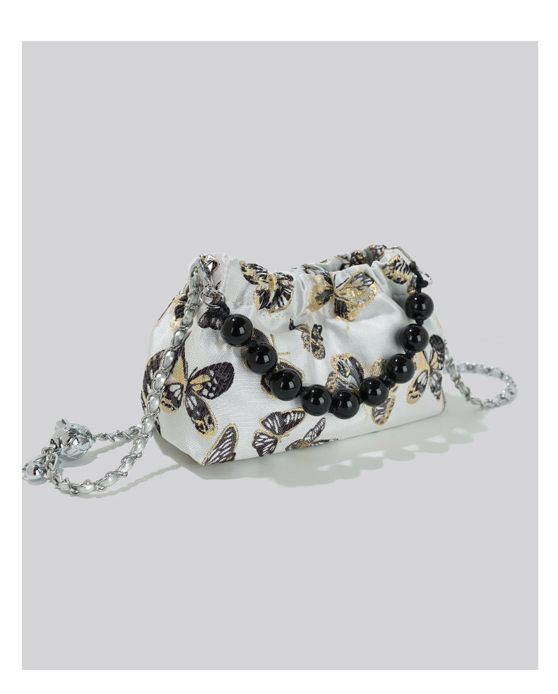 Bow Chain Bucket Crossbody Bag for Women