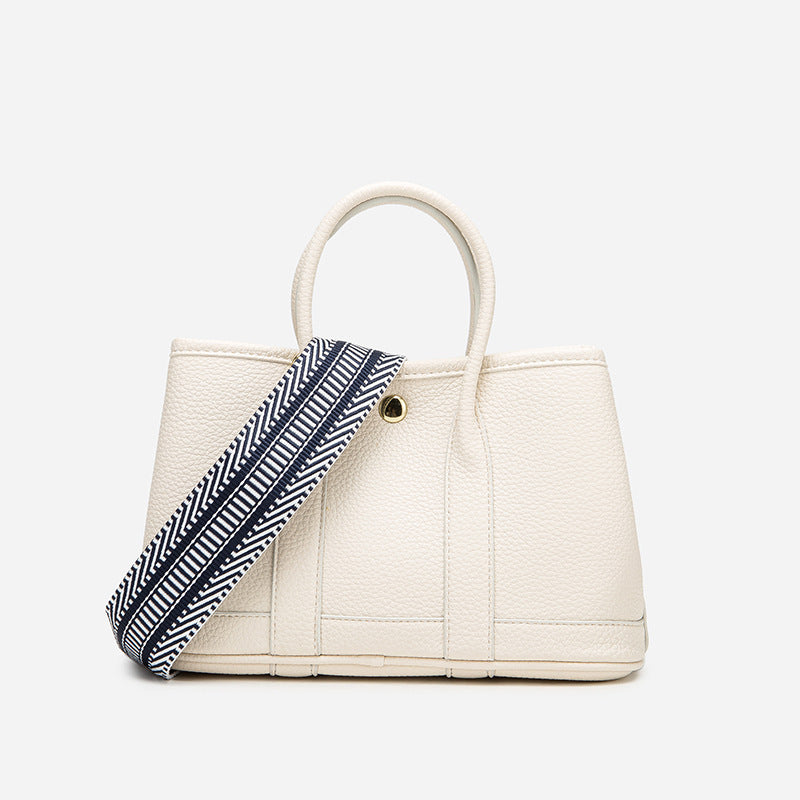 Large Capacity Bucket Bag with Wide Shoulder Strap