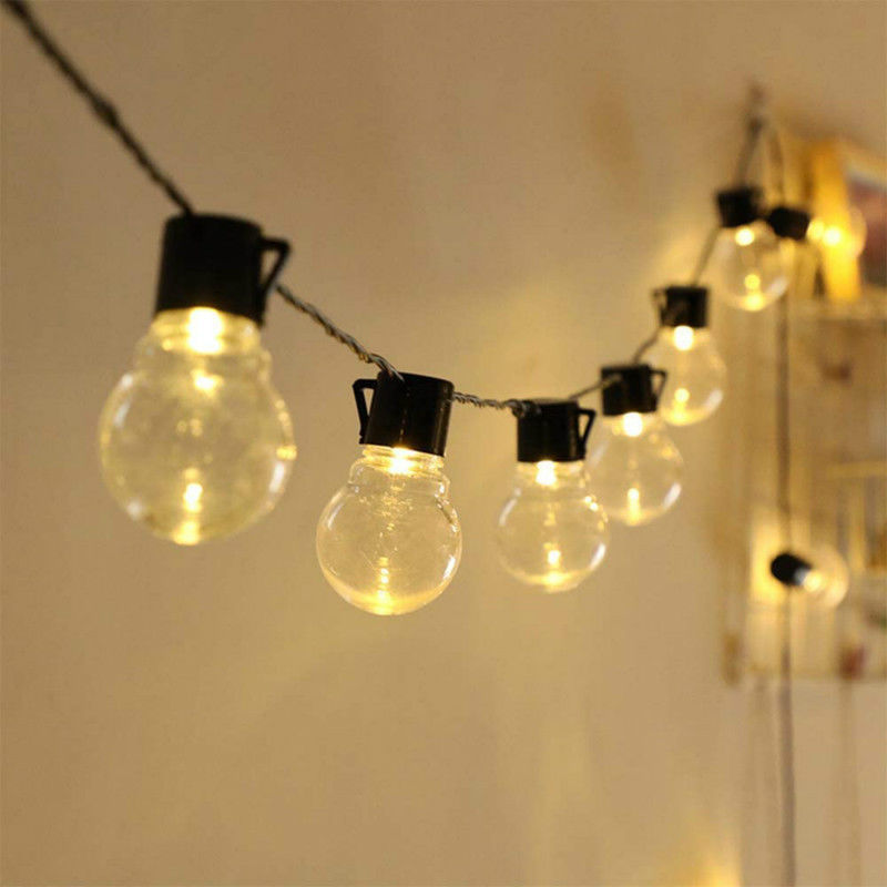 مصابيح كروية خارجية تعمل بالطاقة الشمسية LED بتصميم عتيق G45 مقاومة للماء