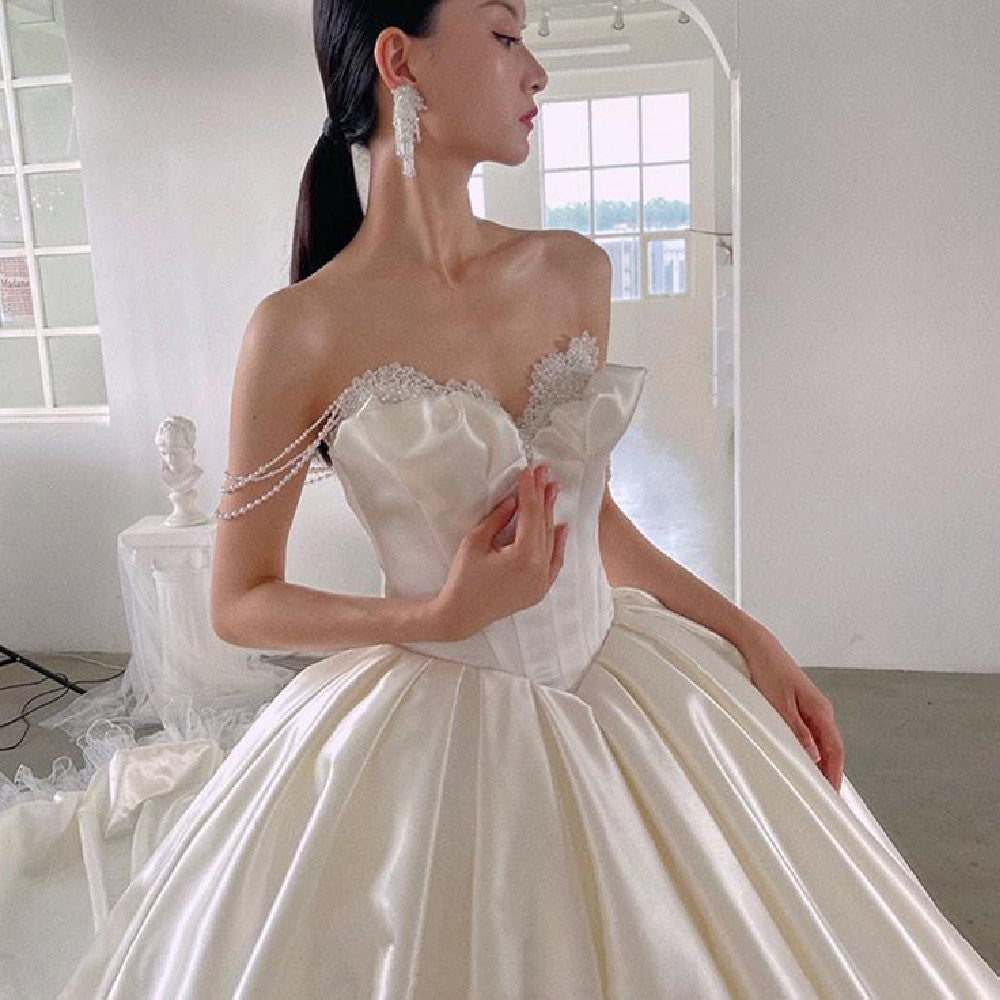 New Bridal Premium Textured Satin Skirt