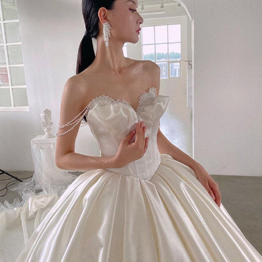 New Bridal Premium Textured Satin Skirt