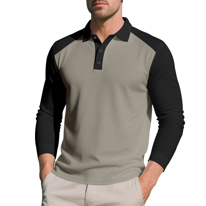 Golf Lapel Long-Sleeve Bottoming Shirt