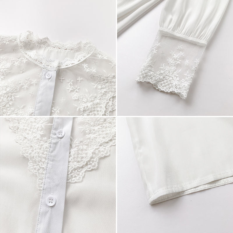 Women's Lace Bottoming Shirt Inner Wear Blouse