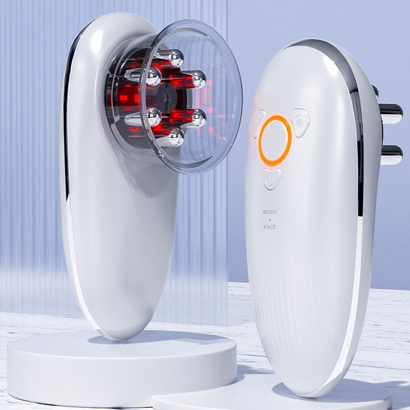 White USB Microcurrent Electric Gua Sha Cupping Beauty Tool