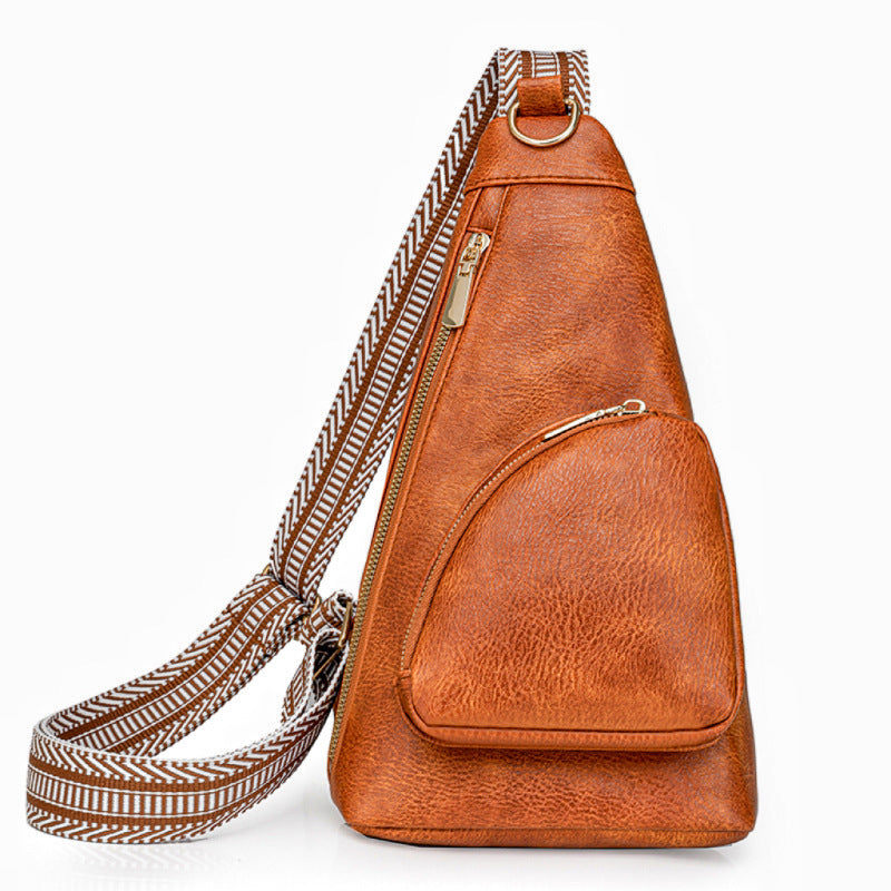Sac Rétro en PU de Haute Qualité pour Femmes - Marron, Noir, Blanc