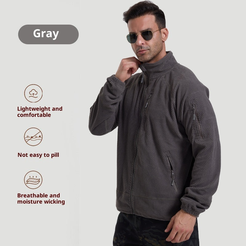 Men's Shell Jacket Cycling Coat Polar Fleece Solid Colors S-3XL