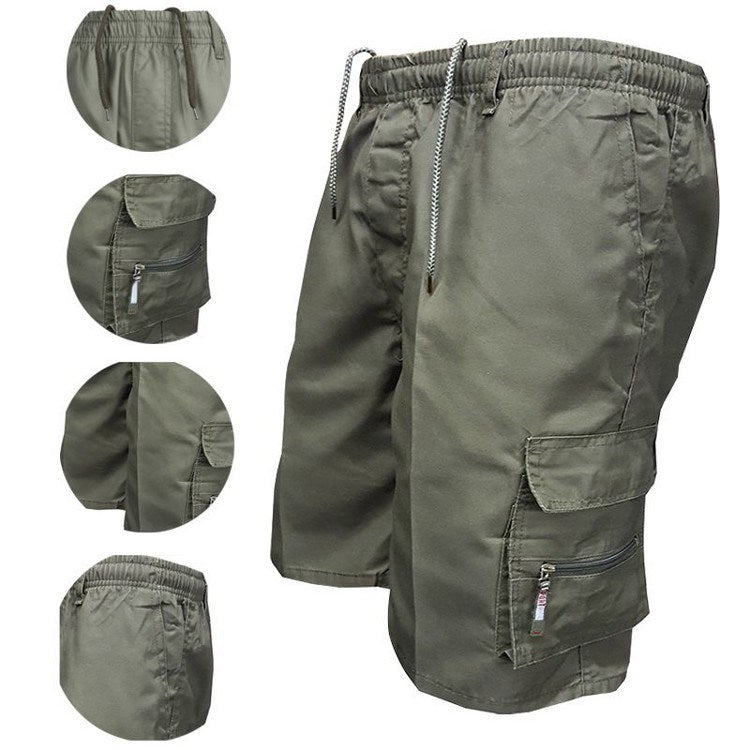 Short de sport en molleton de polyester multicolore pour homme