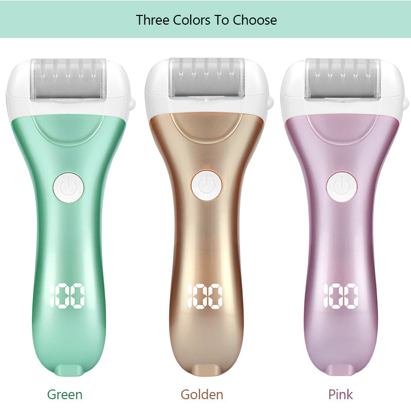 Charged Electric Foot File for Heels with Adjustable Speed LED Display Callus Remover Pedicure Tool