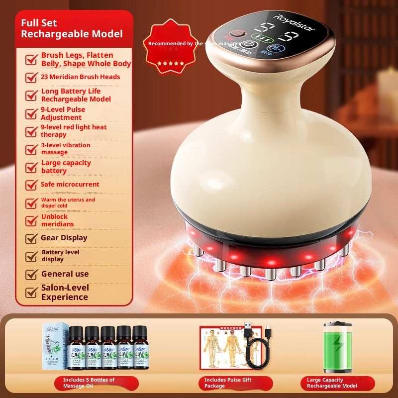 Brosse de massage électrique méridienne universelle pour tout le corps
