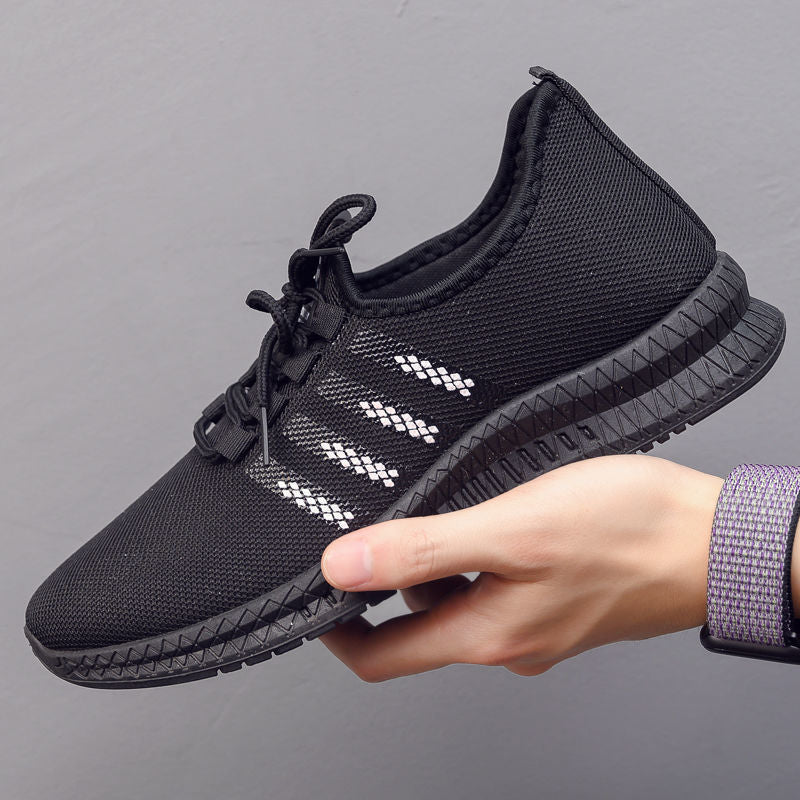 Baskets de course plates en maille respirante légère pour homme