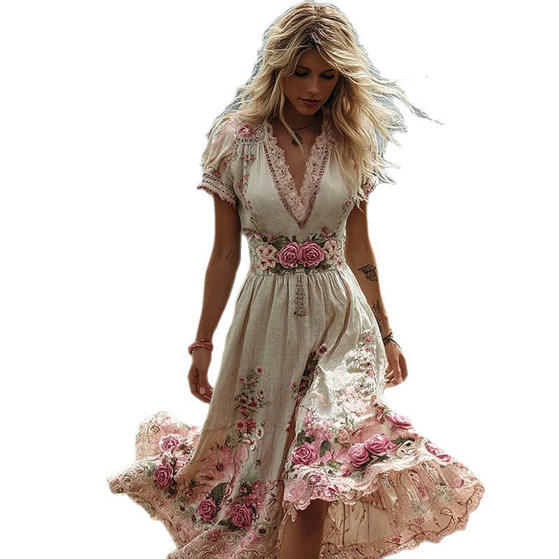 Creative Totem Women's Printed Wear Summer Dress