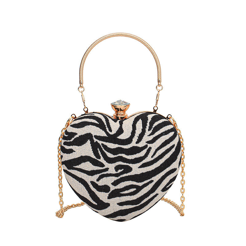Internet Celebrity Women's Heart-Shaped Crossbody Shoulder Bag
