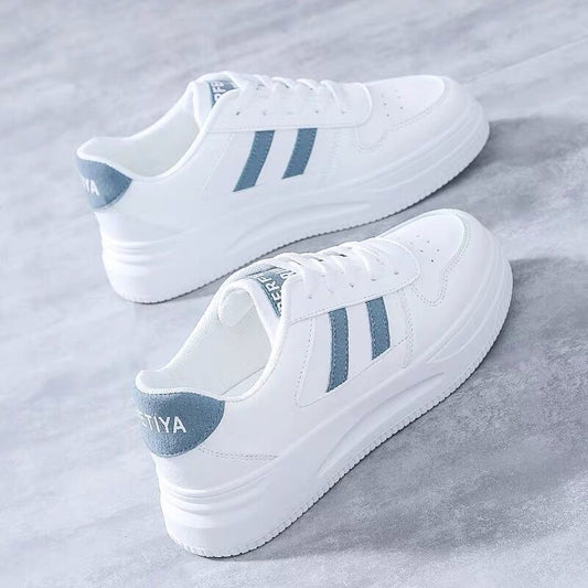 Casual Sports Leather Summer White Sneakers