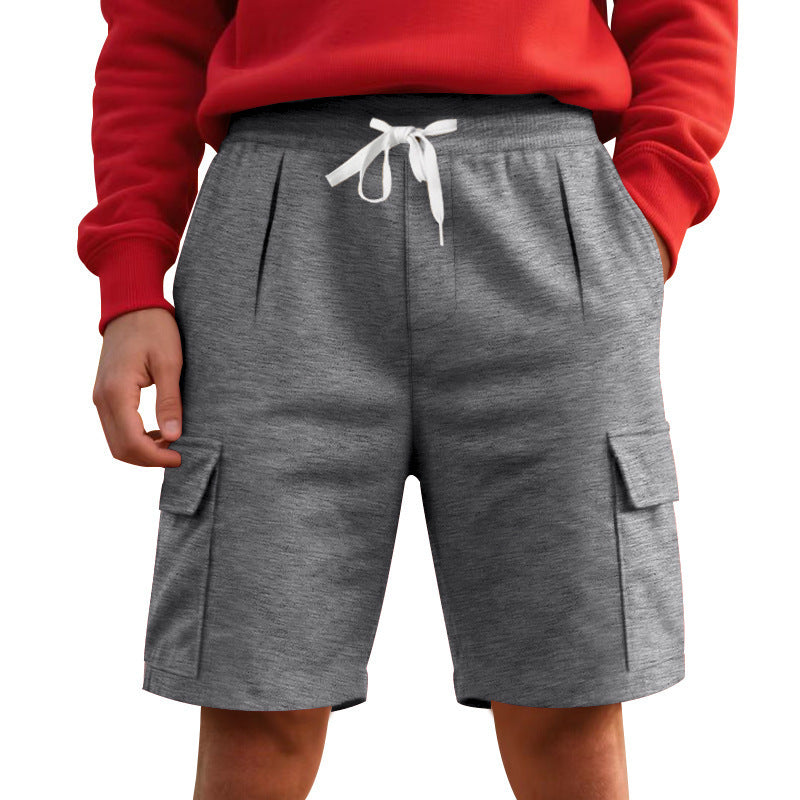 Breathable And Loose Tooling Multi-pocket Shorts