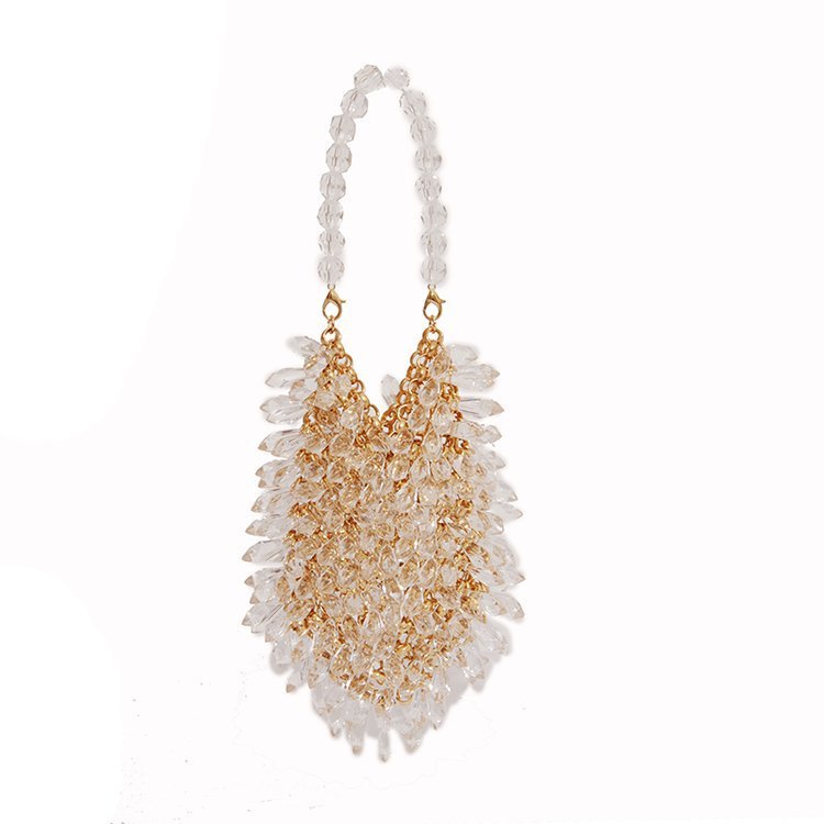 Sweet Fashion Beaded Women's Dinner Clutch Bag Small 12x13x2cm